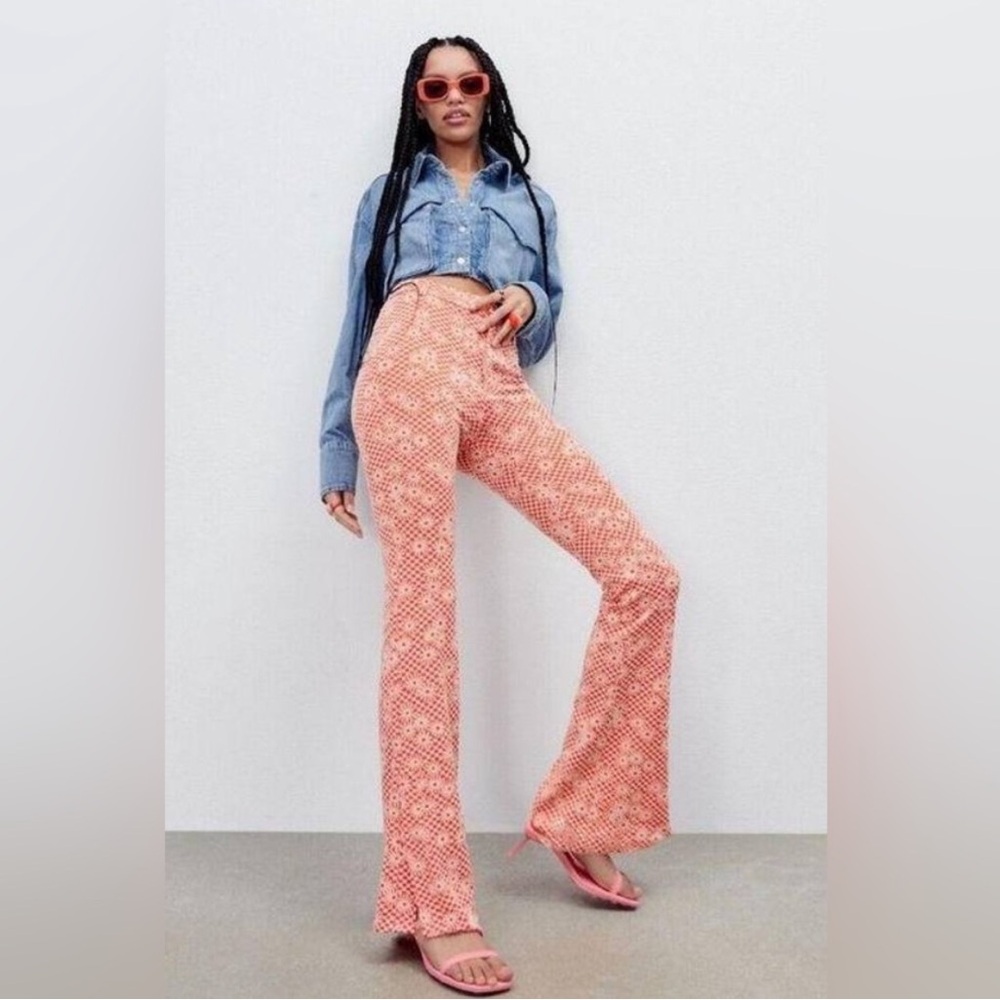 Patterned Coral Women's Pants